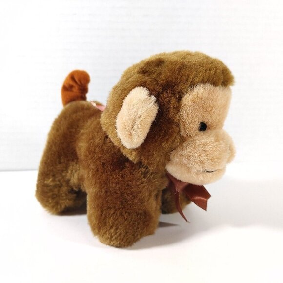 Best Made  Toys Monkey Plush 7" Stuffed Animal w/Noise Works - Picture 1 of 4